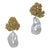 <i> Flower and Baroque Pearl Earrings</i> <br>by Marti Rosenburgh<br>