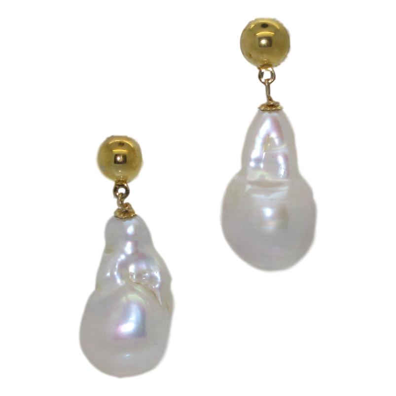 <i>Baroque Pearl Earrings</i> <br> by Marti Rosenburgh