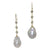 <i>Baroque Pearl Drop with Bezeled Cz's</i> <br> by Marti Rosenburgh