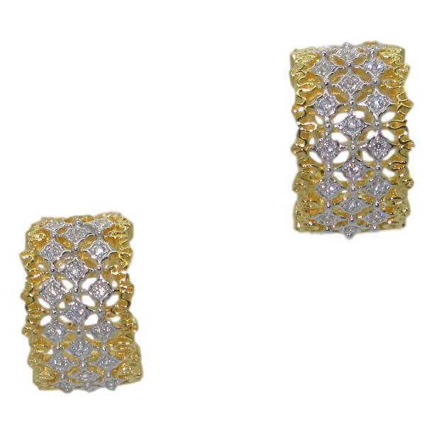 <i> Cut-Out Huggie Earrings</i><br>available in 2 colors<br>