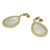 <i>Elegant Mother of Pearl Earrings</i><br>also available in rhodium <br>