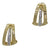 <i>Ribbed Huggie Earrings</i><br>Made in Italy<br>
