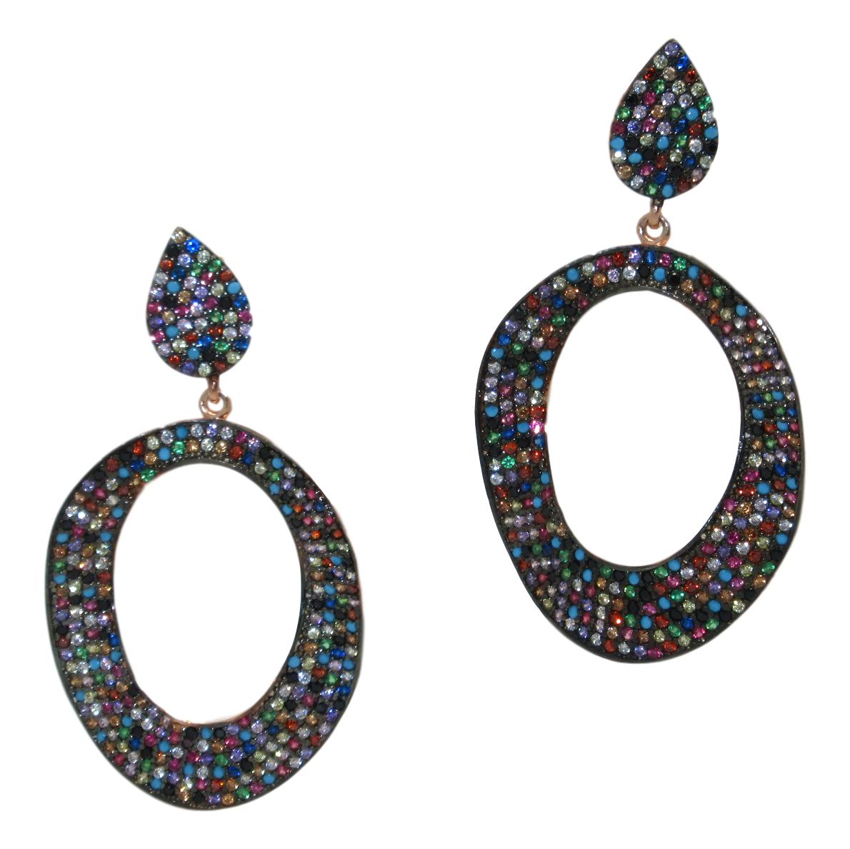 <i> Multi-Color Drop Earrings</i>
