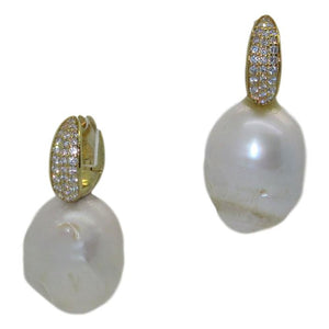 <i>Baroque & Pave CZ Earrings</i><br>by Marti Rosenburgh<br>