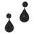 <i>Pearshape Drop Earrings</i><br>2available in 2 colors<br>