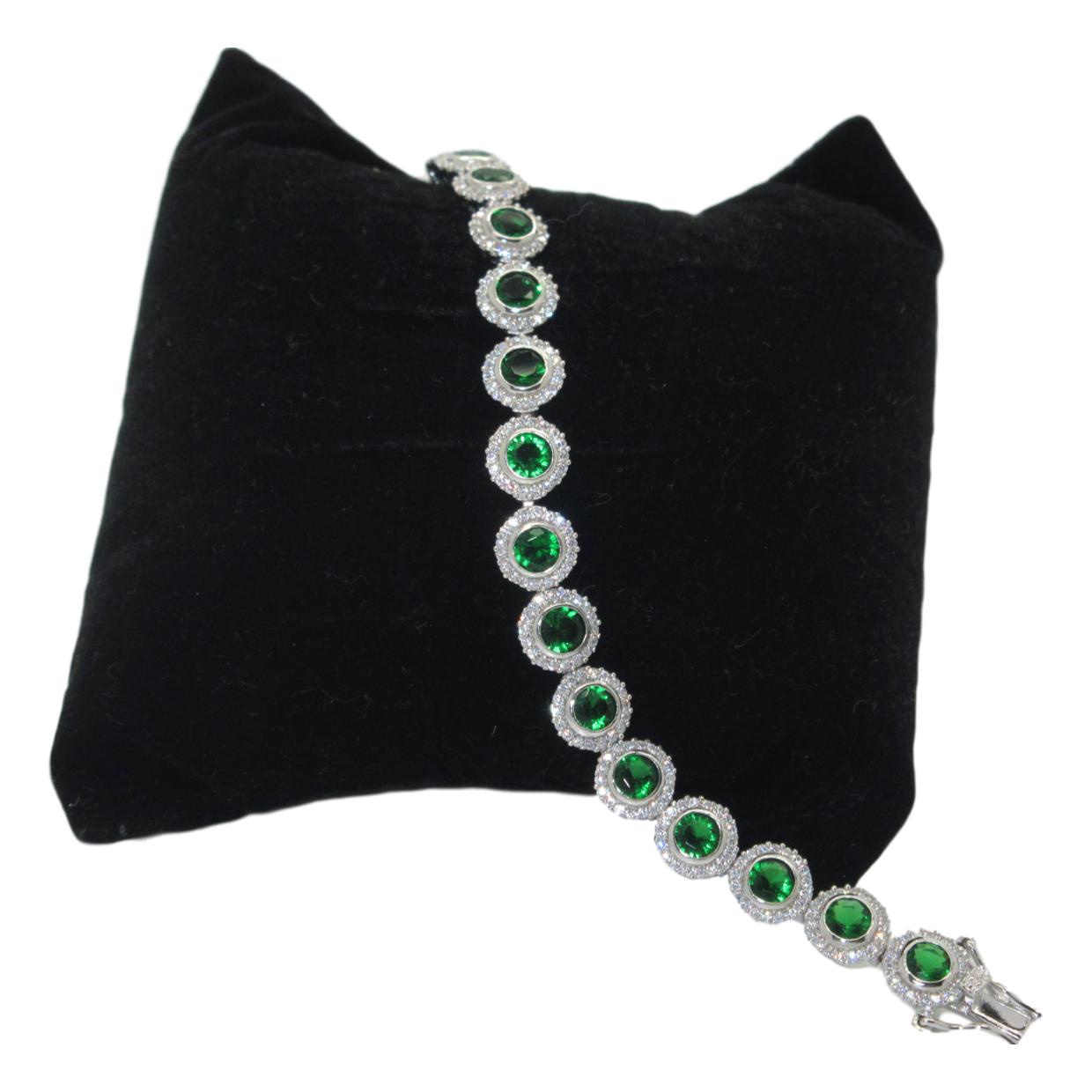 <i>Colored Stone Tennis Bracelet</i><br>2 color options<br>