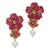 <i>Enameled Flower Earrings</i><br>available in 2 colors<br><br>Made in Italy<br>