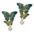 <i>Double Butterfly Earrings</i><br>available in 3 colors<br> <br>Made in Italy<br>