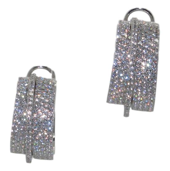 <i>Pave Hoop Earrings</i>