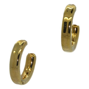 <i>Curved Hoop Earrings</i> <br>Made in Italy<br>
