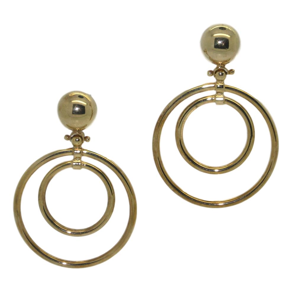 <i>Double Circle Earrings</i><br>Made in Italy<br>