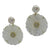 <i>Peony Mother of Pearl Earrings</i><by>available in 2 colors<br>