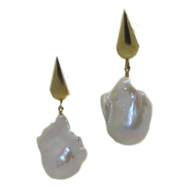 <i>Baroque Pearl Drop Earrings</i><br>by Marti Rosenburgh<br>