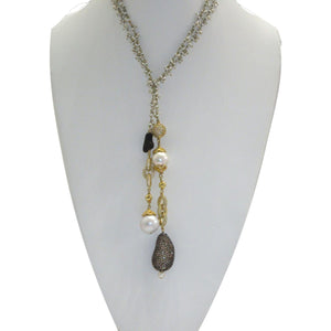 <i>Champagne and Pearl Lariat</i><br>by Marti Rosenburgh<br>