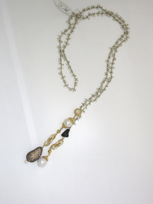 <i>Champagne and Pearl Lariat</i><br>by Marti Rosenburgh<br>
