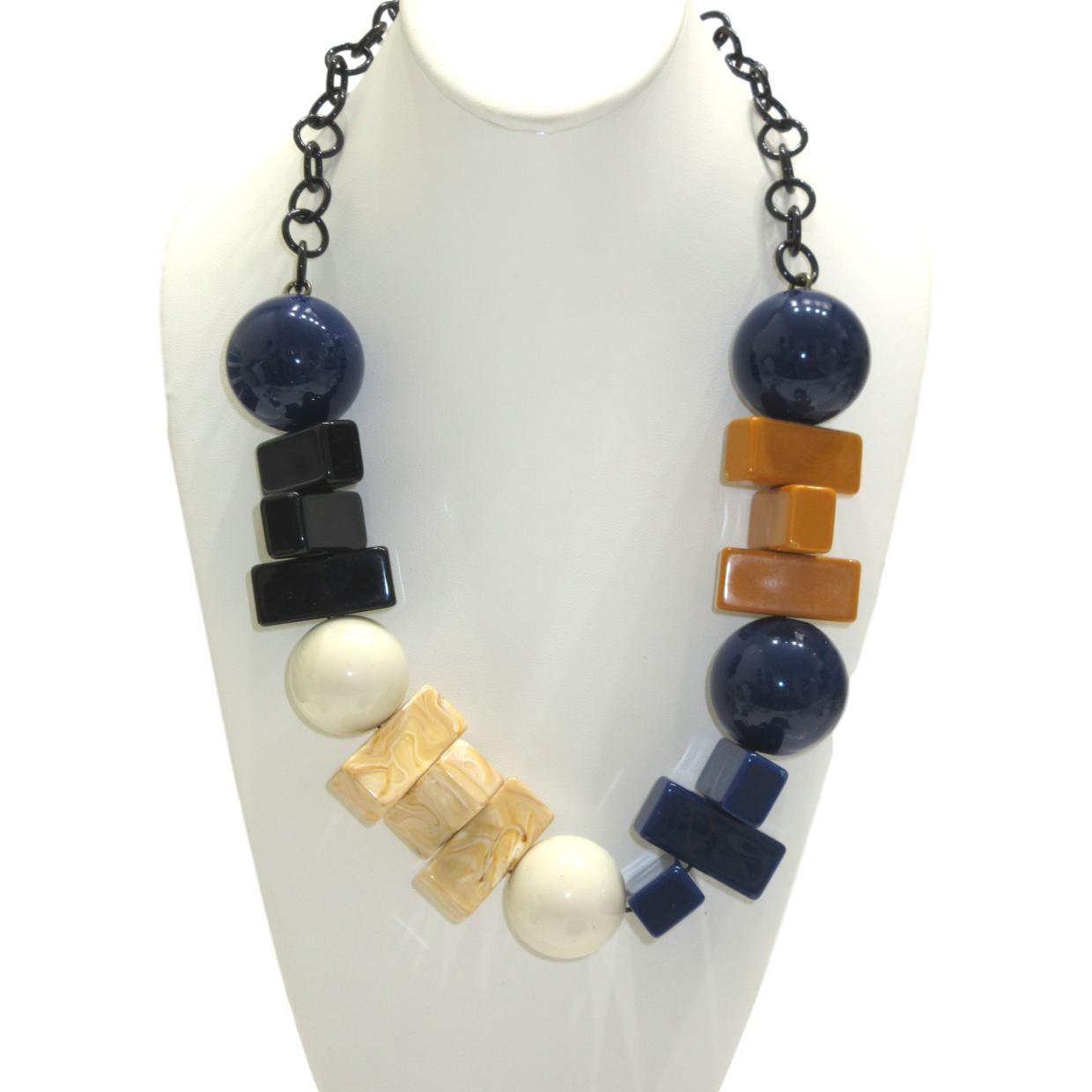 <i>Chunky Multi-Color Necklace</i><br>Made in Italy<br>