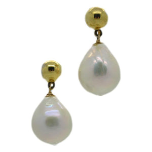 <i>Classic Baroque Pearl Drop Earrings</i> <br>by Marti Rosenburgh<br>
