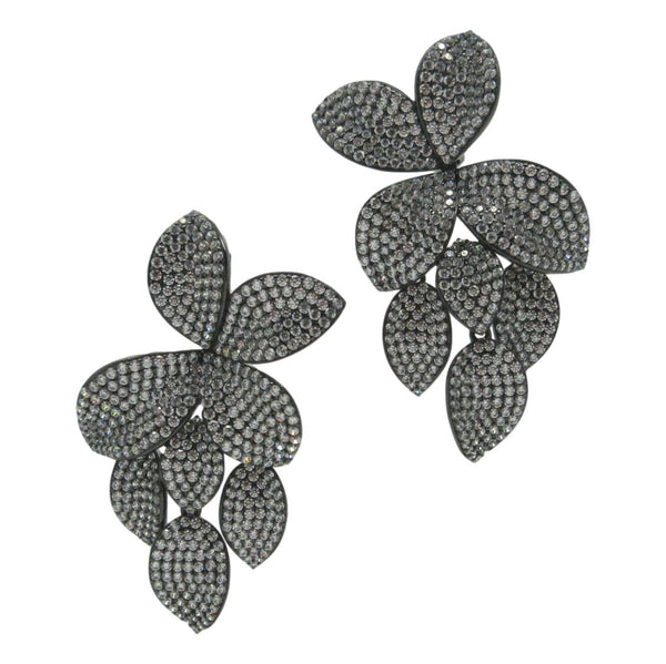 Nina floral pave on sale earrings