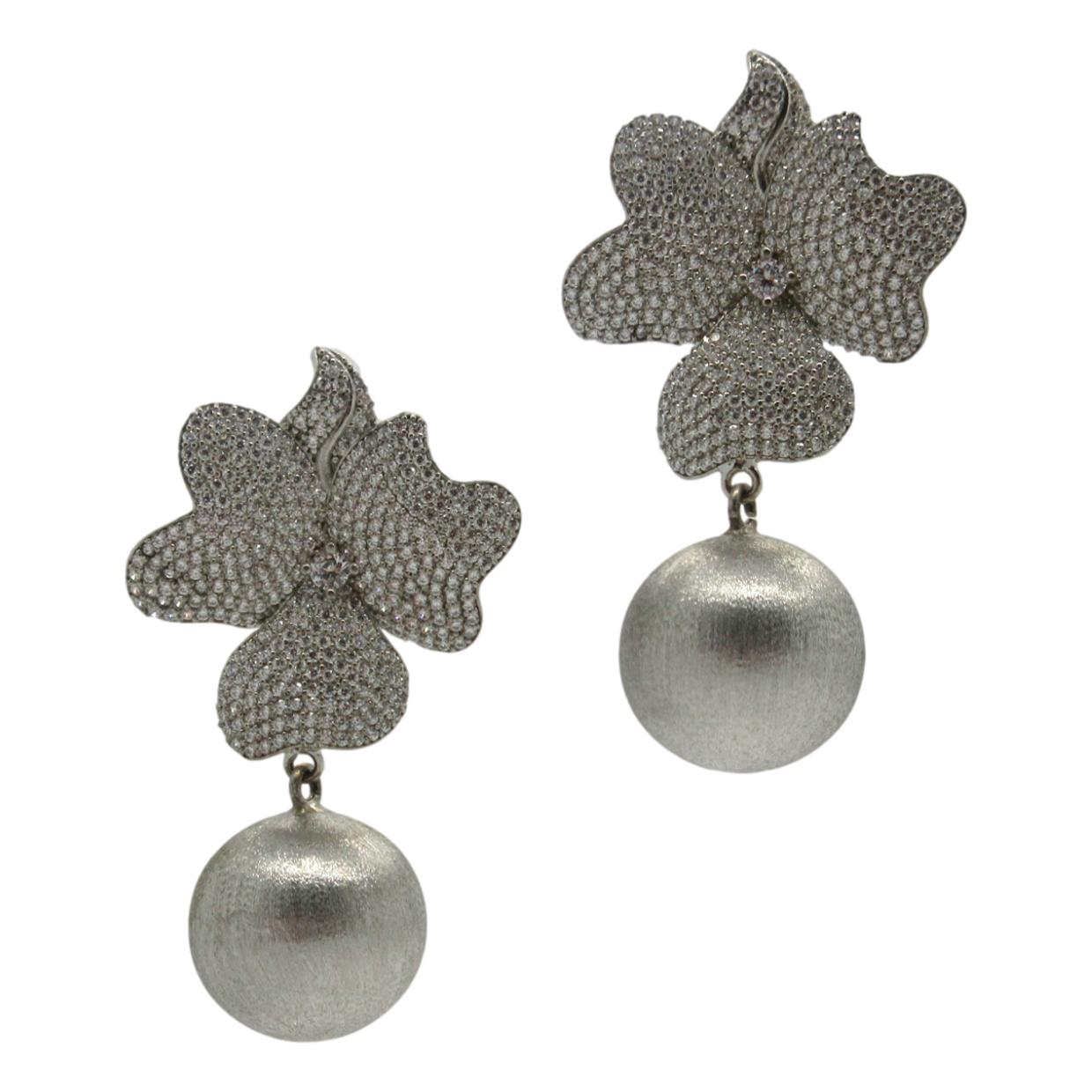 <i>Ball Drop Pansy Earrings</i>