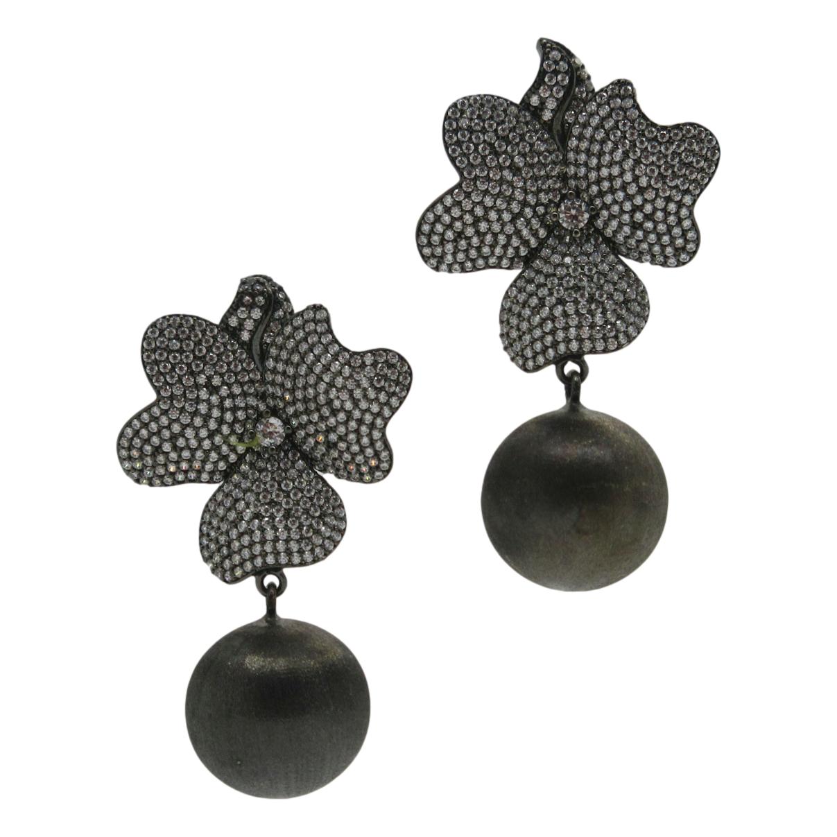 <i>Ball Drop Pansy Earrings</i>