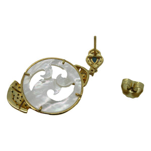 <i>Mother of Pearl Wave Earrings</i>