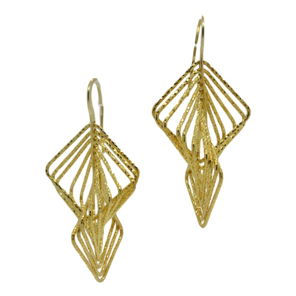 <i>Whimsical Squares Earrings</i><br>Made in Italy<br>