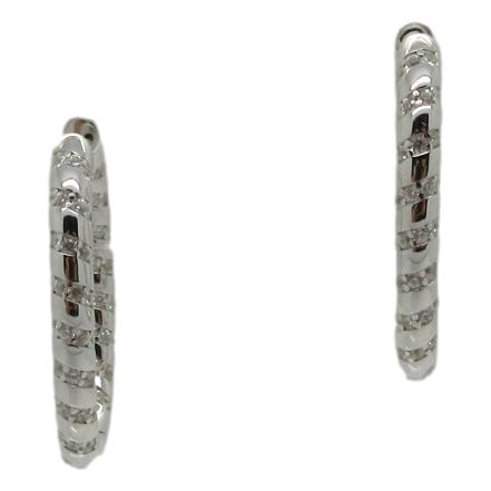 <i> Dainty Hoop Earrings</i><br>also available in gold plate<br>