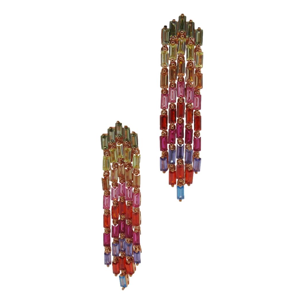 <i>Rainbow Waterfall Earrings</i>