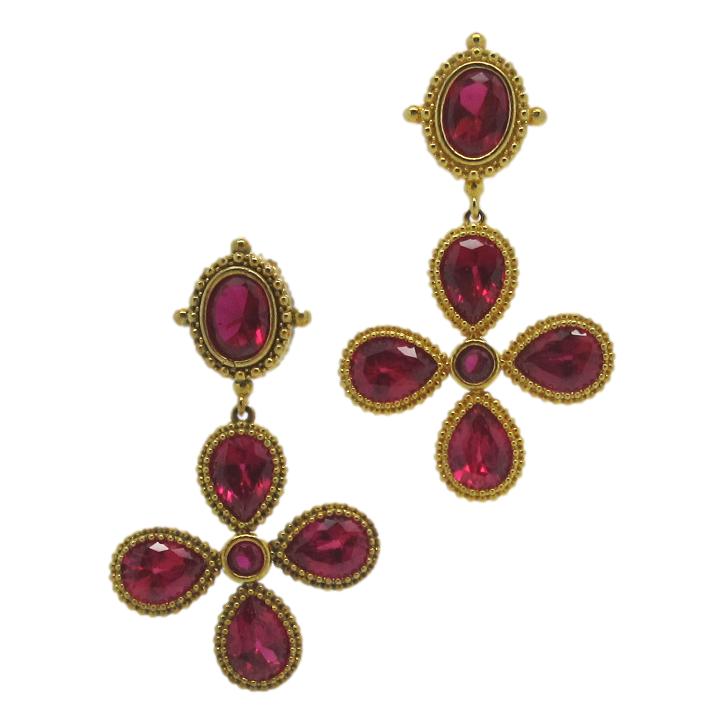 <i>Caviar Bead Crystal Earrings</i><br>available in 2 colors<br>