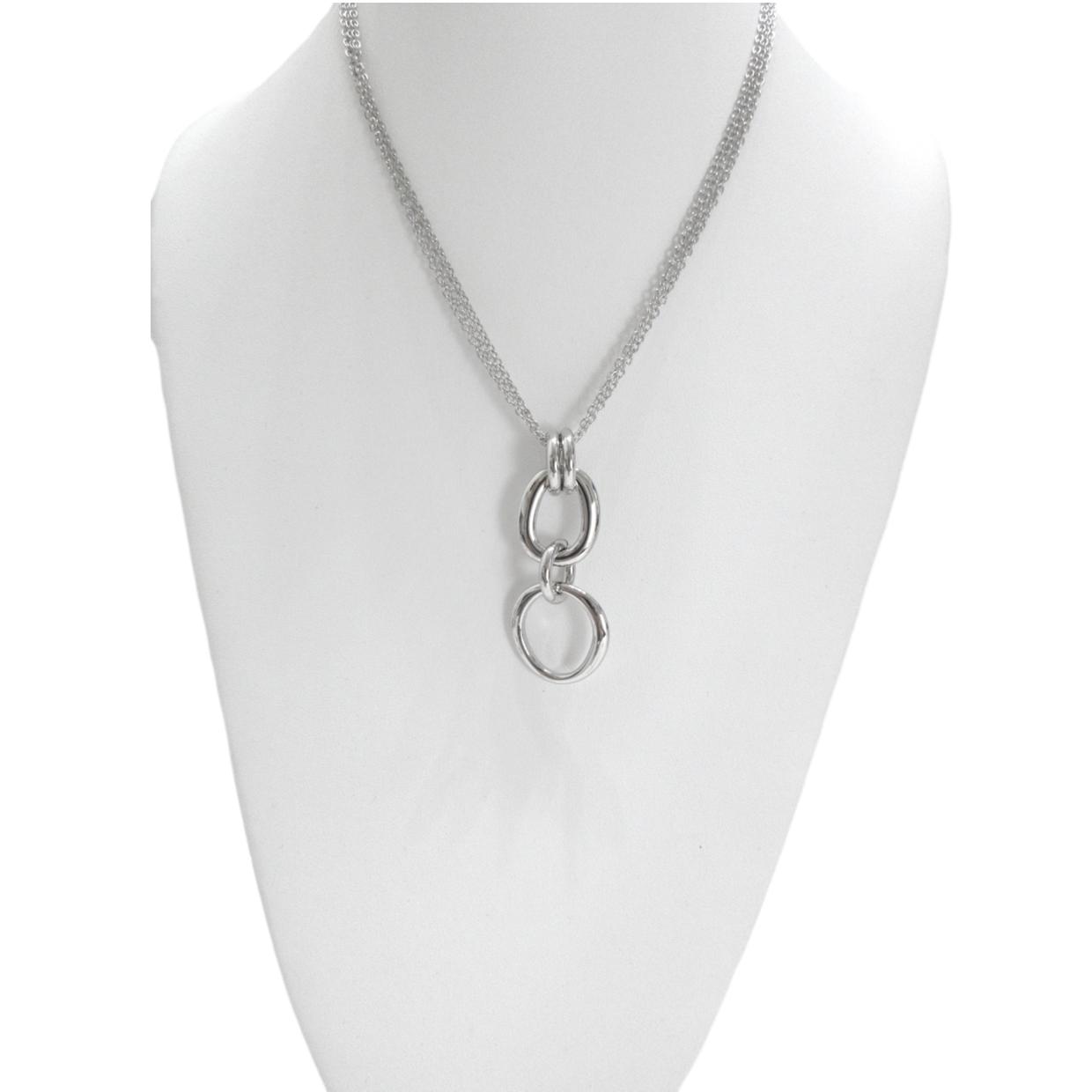 <i>Double Drop Pendant Necklace</i><br>Made in Italy<br>