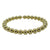<i>Stackable Gold Bead Cuff<</i><br>Made in Italy<br>