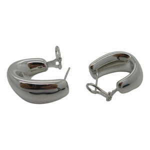 <i>Curved Hoop Earrings</i><br>Made in Italy<br>