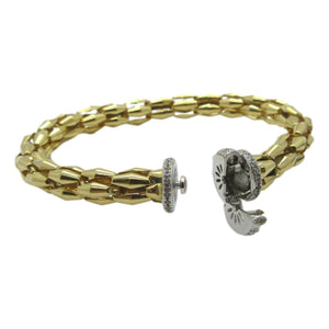 <i>Pave Barrel Cuff<i/><br>Made in Italy<br>