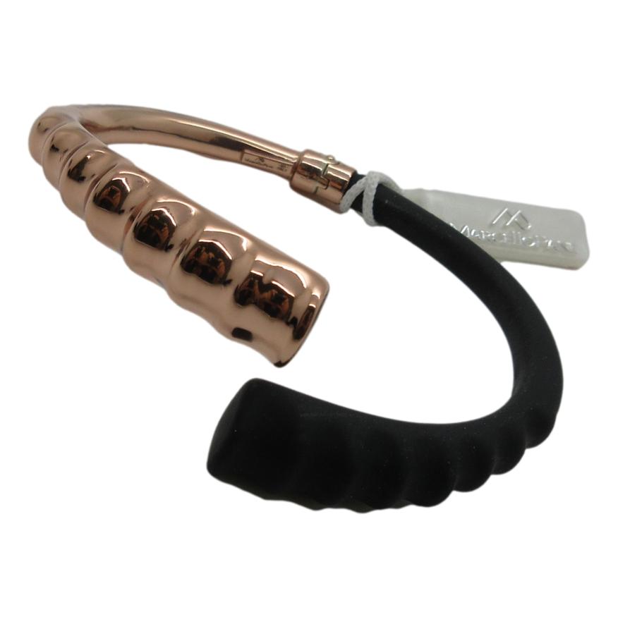 <i>Unique Rubber Coated Ridged Bracelet</i><br>Made in Italy<br>