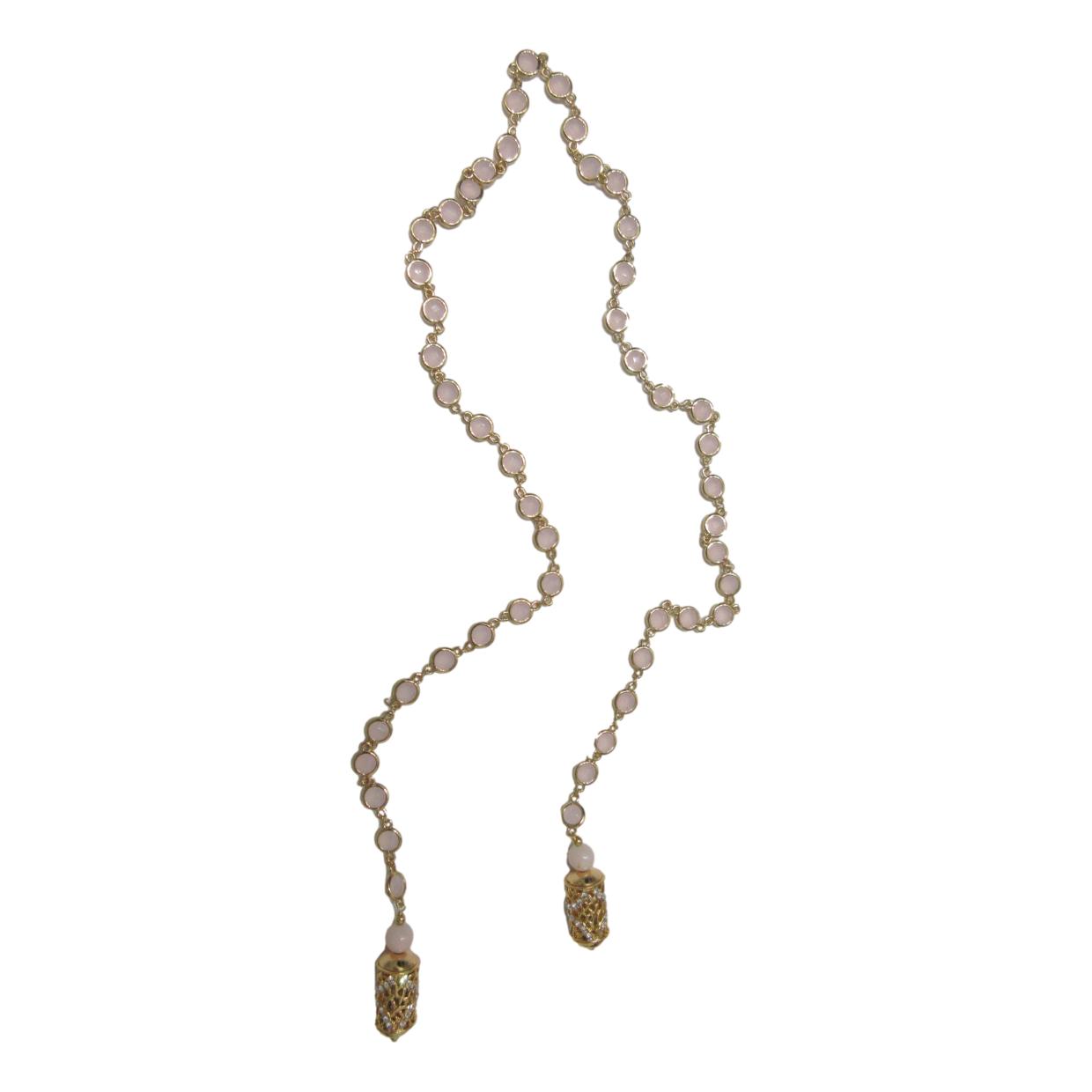 <i>Rose Quartz Bezel Lariat</i>