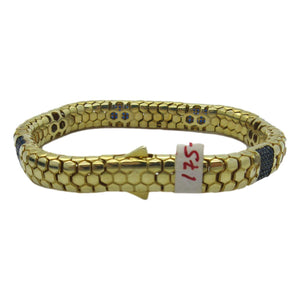 <i>Sapphire Blue Snake Skin Motiff Bracelet</i>