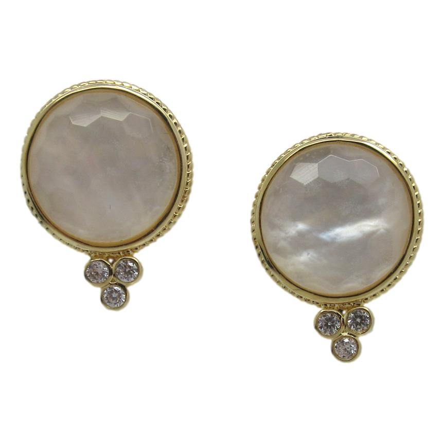 <i>Classic Mother of Pearl Doublet Earrings</i>