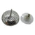 <i> Saucer Pave Button Earrings</i>