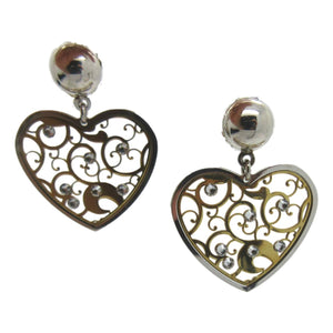 <i>Whimsical Heart Earrings</i><br>Made in Italy<br>