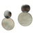 <i> Round Drop Mother of Pearl Disc Earrings</i>