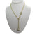 <i>Cabochon Drop Lariat</i><br>Made in Italy<br>