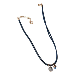 <i>Double Drop Choker Necklace</i><br>Made in Italy<br>