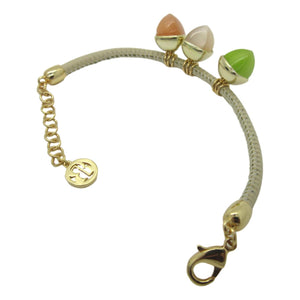 <i>Drops on Leatherette Bracelet</i><br>Made in Italy<br>