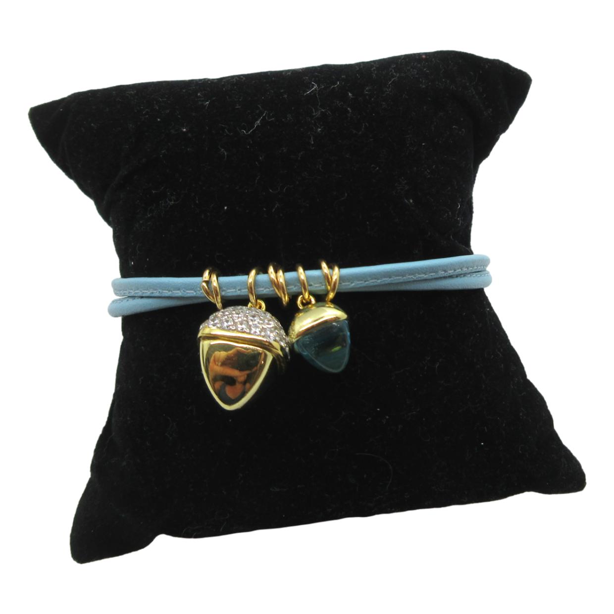 <i>Dainty Leatherette Bracelet with Drops</i><br>Made in Italy<br>