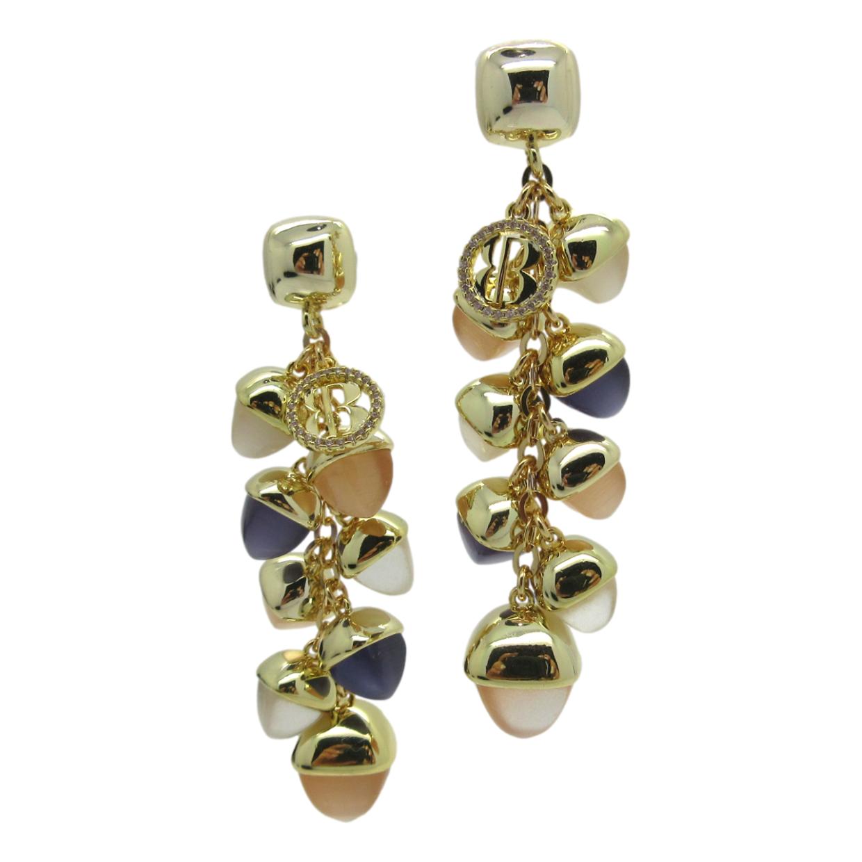 <i>Sensational Cluster Drop Earrings</i><br>Made in Italy<br>