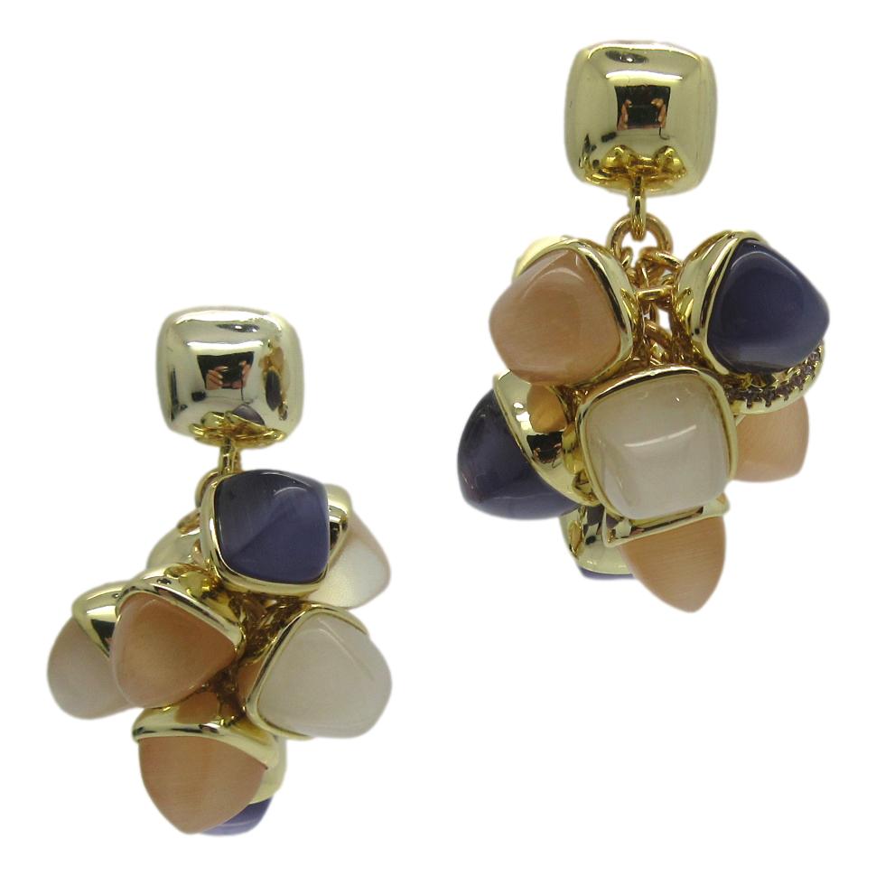 <i>Statement Cluster Drops Earrings</i><br>Made in Italy<br>