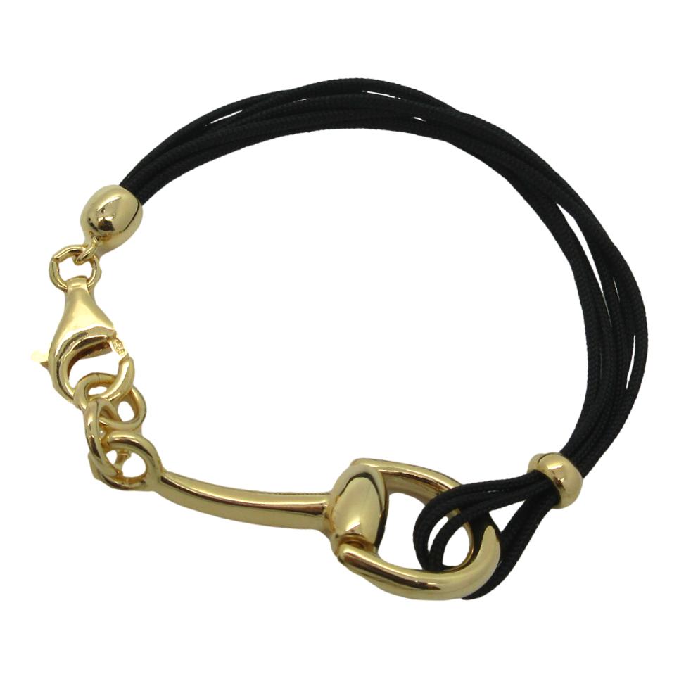 <i>Horse Bit Cord Bracelet</i><br>Made in Italy<br>