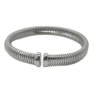 <i>Ribbed Cuff Bracelet</i><br>Made in Italy<br>
