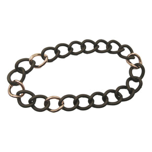 <i>Rubber Coated Giant Link Necklace</i><br>Made in Italy<br>