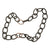 <i>Jumbo Oval Link Coated Necklace</i><br>Made in Italy<br>
